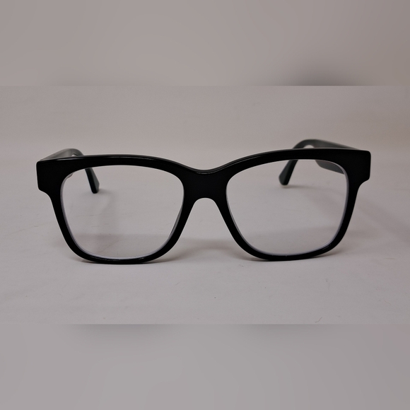 Gucci Women's Eyeglasses Glasses Unisex Black Striped GG0342OS 004 56-18-150 - Picture 10 of 16